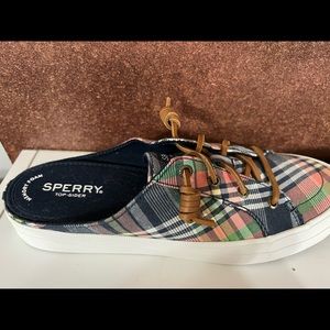 Sperry Mule size 9 plaid new No box